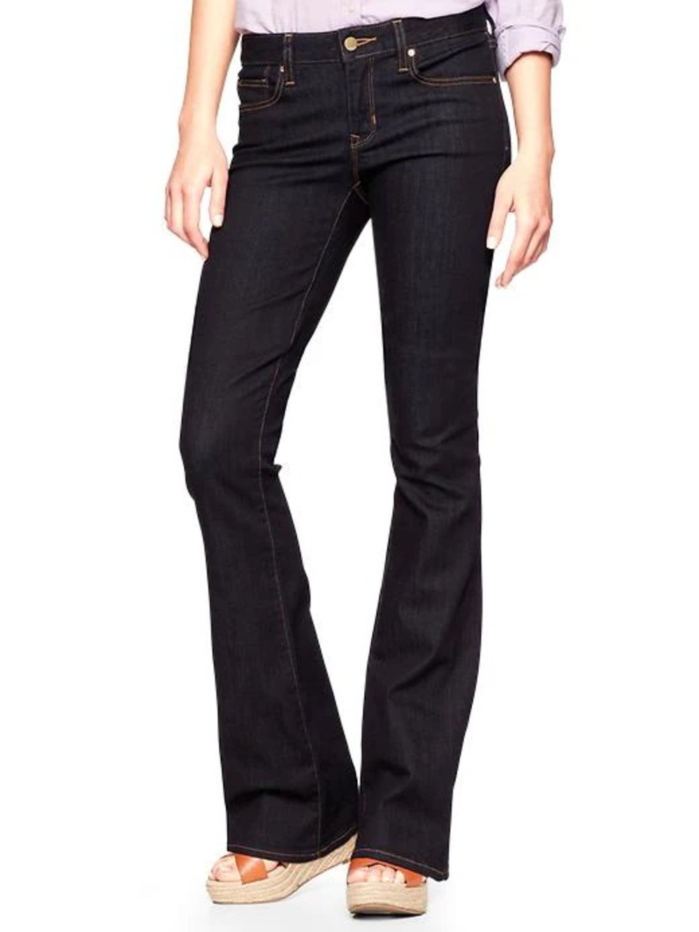 NWT Gap 1969 Curvy Low Rise Bootcut Jeans Dark Wash 29/8